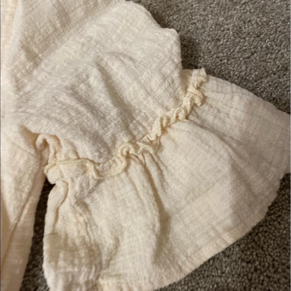 Favlux cream ruffle dress - Picture 2 of 4